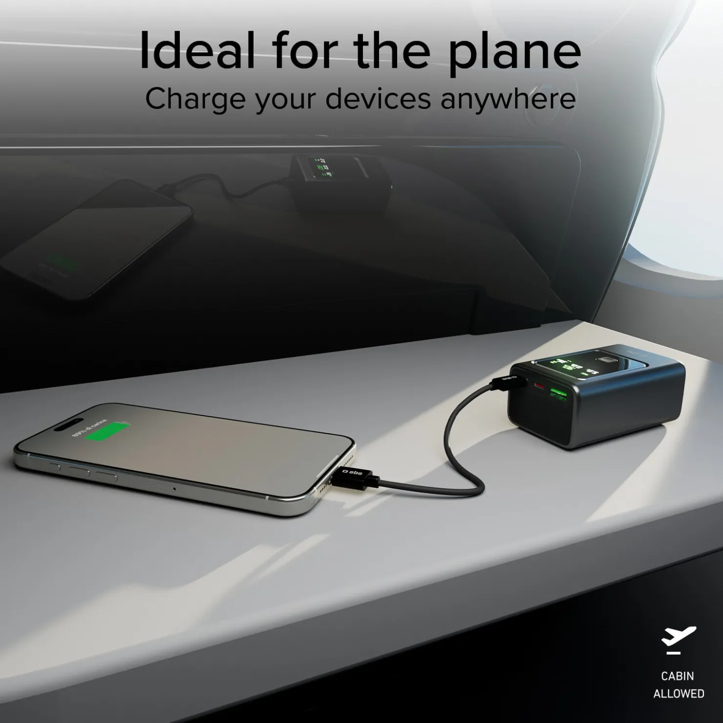 LCD-Power Bank 10.000 mAh mit PD 35 W|SBS Discount