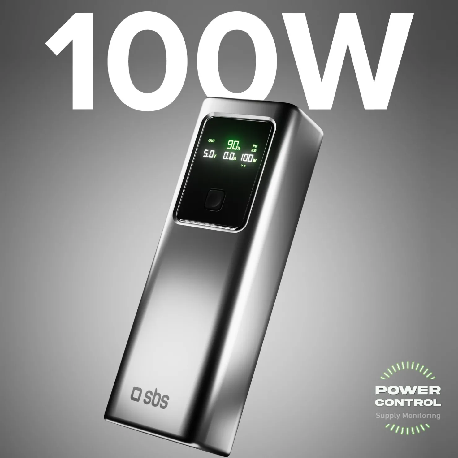 LCD-Powerbank 20.000 mAh mit PD 100 W|SBS Online