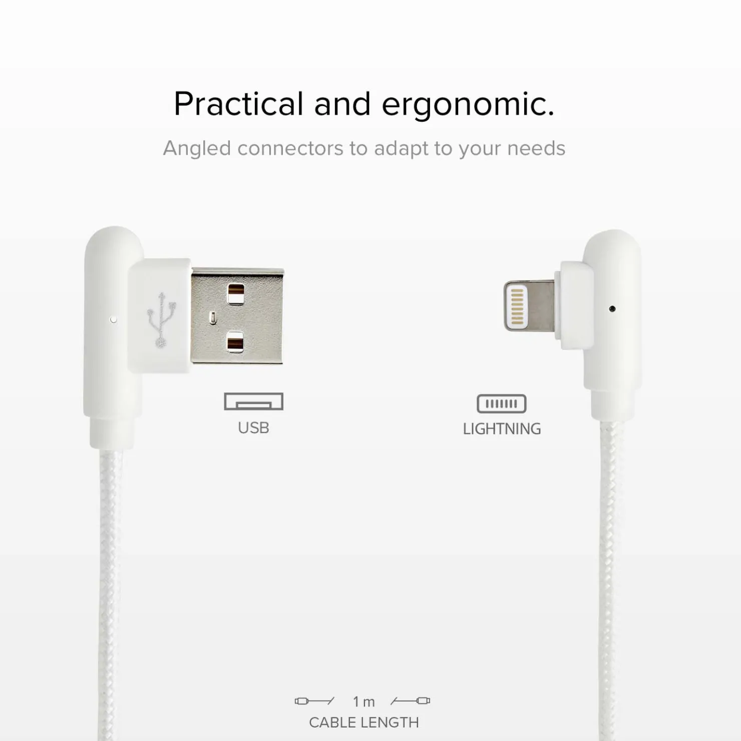 Lightning-Kabel mit 90°-Anschlüssen|SBS Clearance