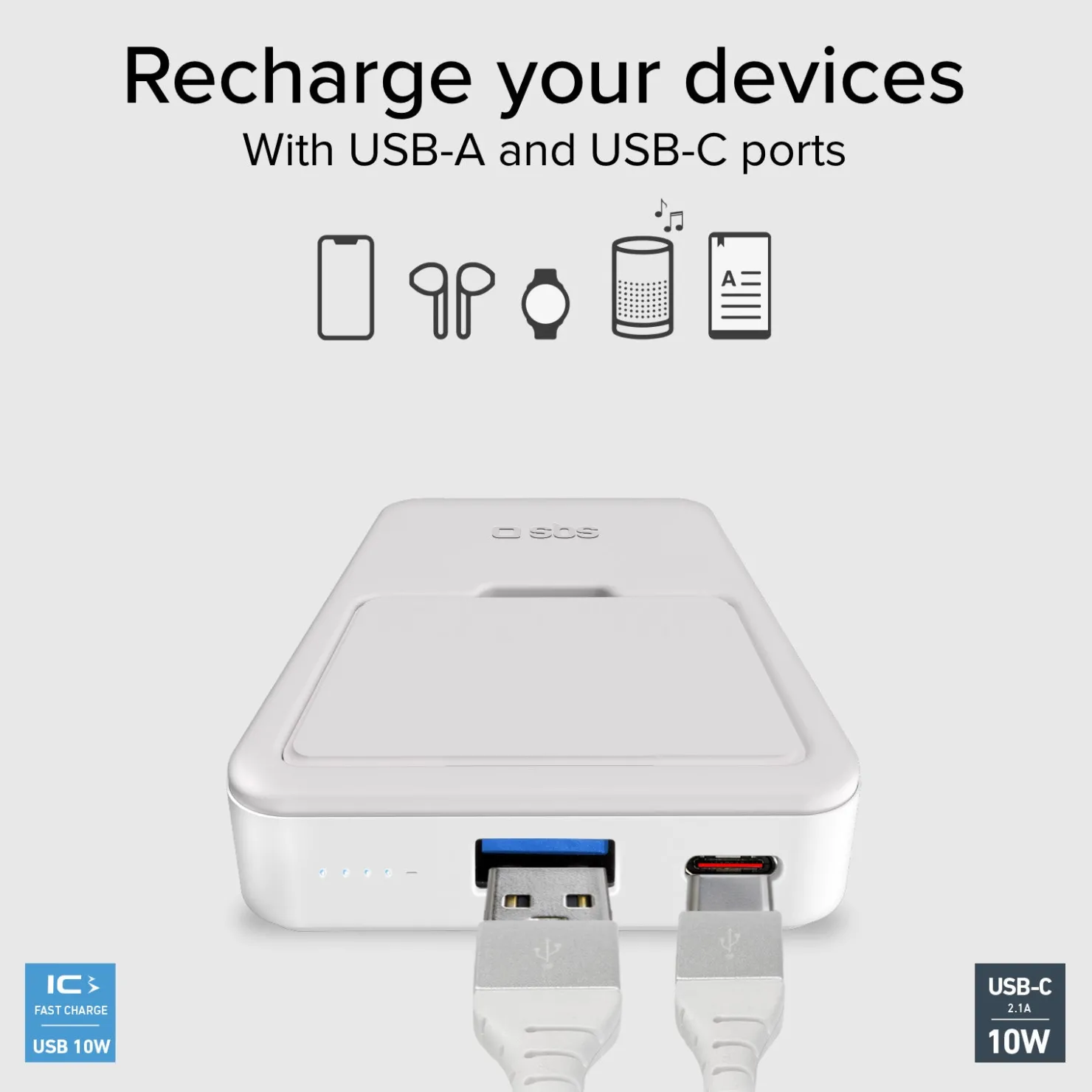 Magnetische kabellose 5000-mAh-Powerbank mit Standfunktion|SBS Discount