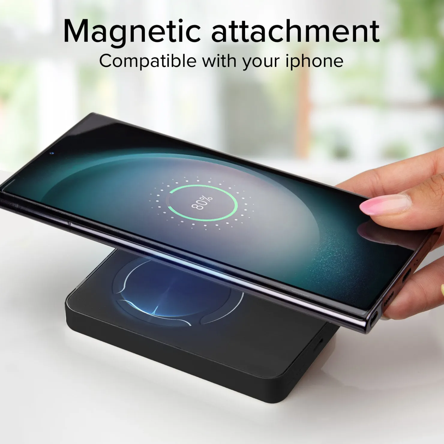 Magnetische Powerbank 5000 mAh kabellos mit Graphen|SBS Outlet