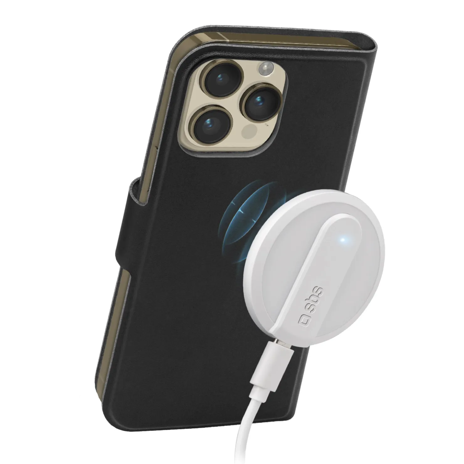 MagSafe-kompatibles Bookcase, schlankes Design, Kartenfach und Klappverschluss für iPhone 14 Pro/13 Pro|SBS Clearance
