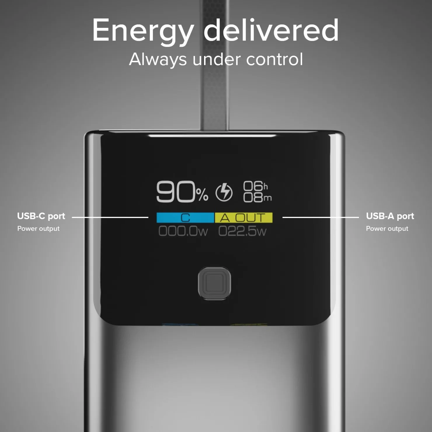 Power Bank 10.000 mAh mit LCD PD 20W|SBS Hot