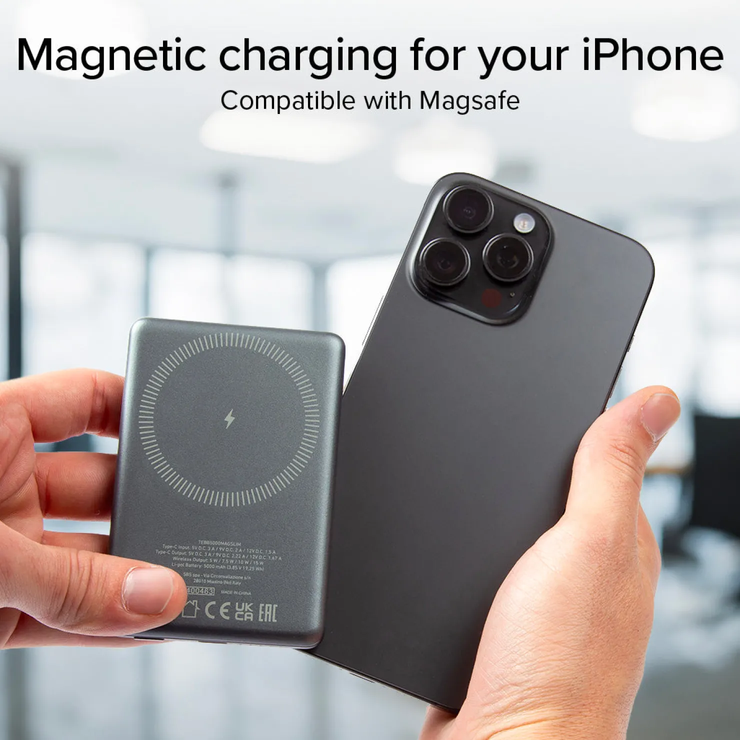 Powerbank 5000 mAh kompatibel mit MagSafe|SBS Best