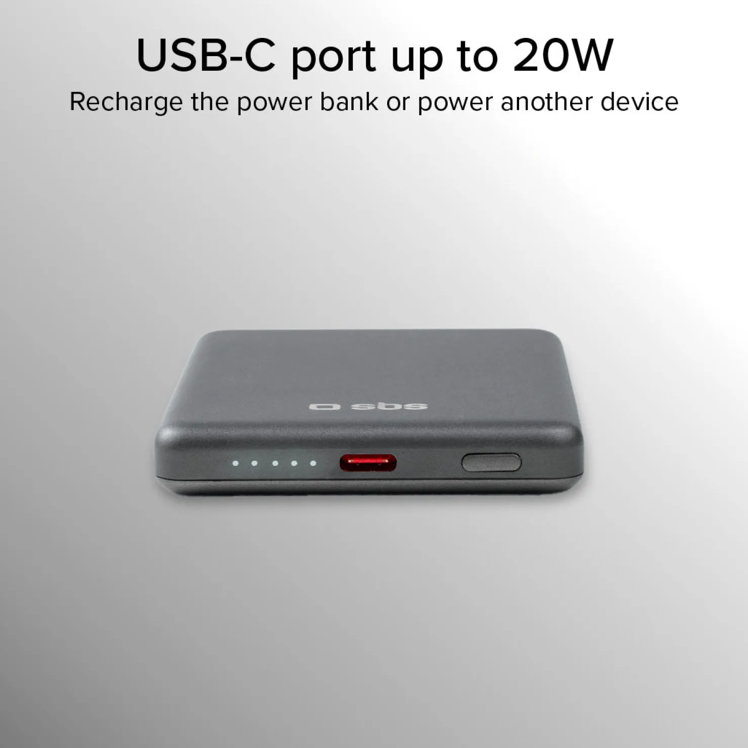 Powerbank 5000 mAh kompatibel mit MagSafe|SBS Best