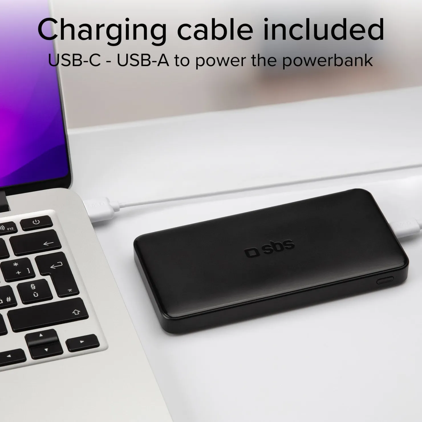 Powerbank fast charge mit 10.000 mAh und 2 USB|SBS Clearance