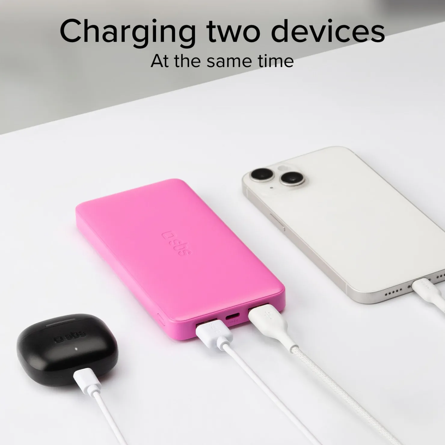 Powerbank fast charge mit 10.000 mAh und 2 USB|SBS Clearance