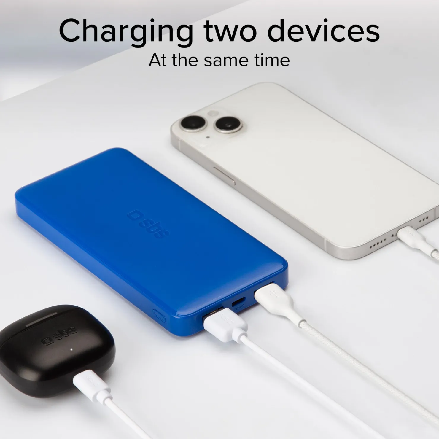 Powerbank fast charge mit 20.000 mAh und 2 USB|SBS Best