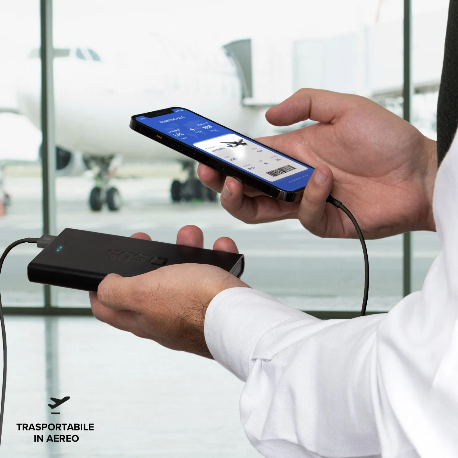 Powerbank mit 10000 mAh mit Power-Delivery-Technologie (PD) über 20W|SBS New