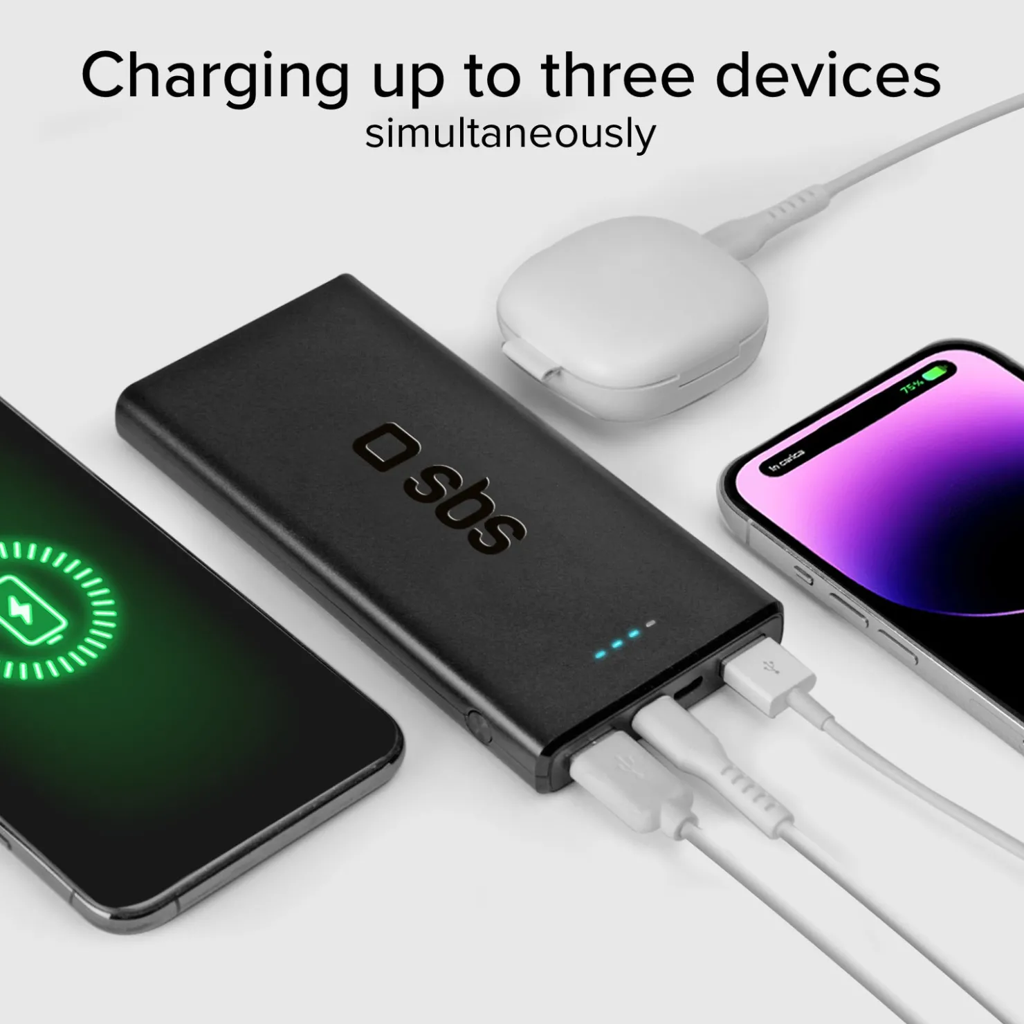 Powerbank mit 10000 mAh mit Power-Delivery-Technologie (PD) über 20W|SBS New