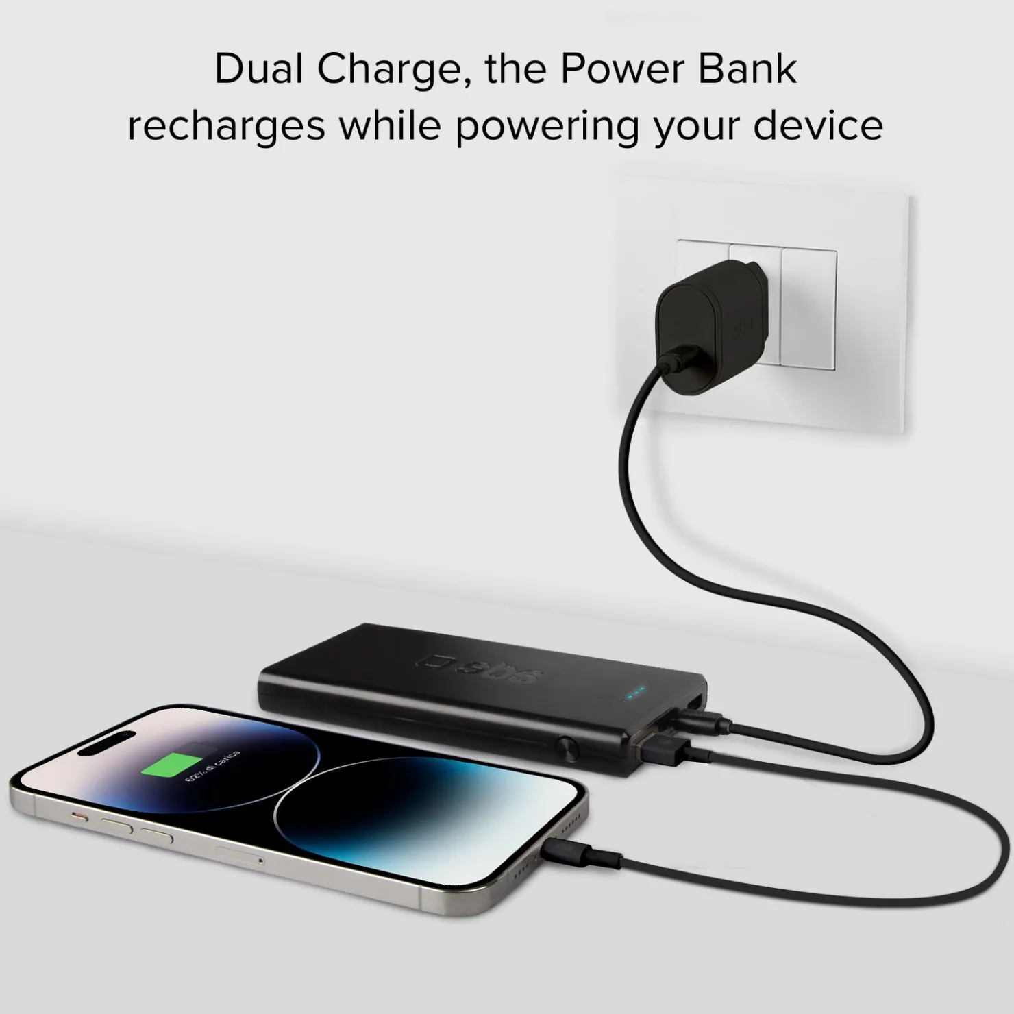 Powerbank mit 10000 mAh mit Power-Delivery-Technologie (PD) über 20W|SBS New
