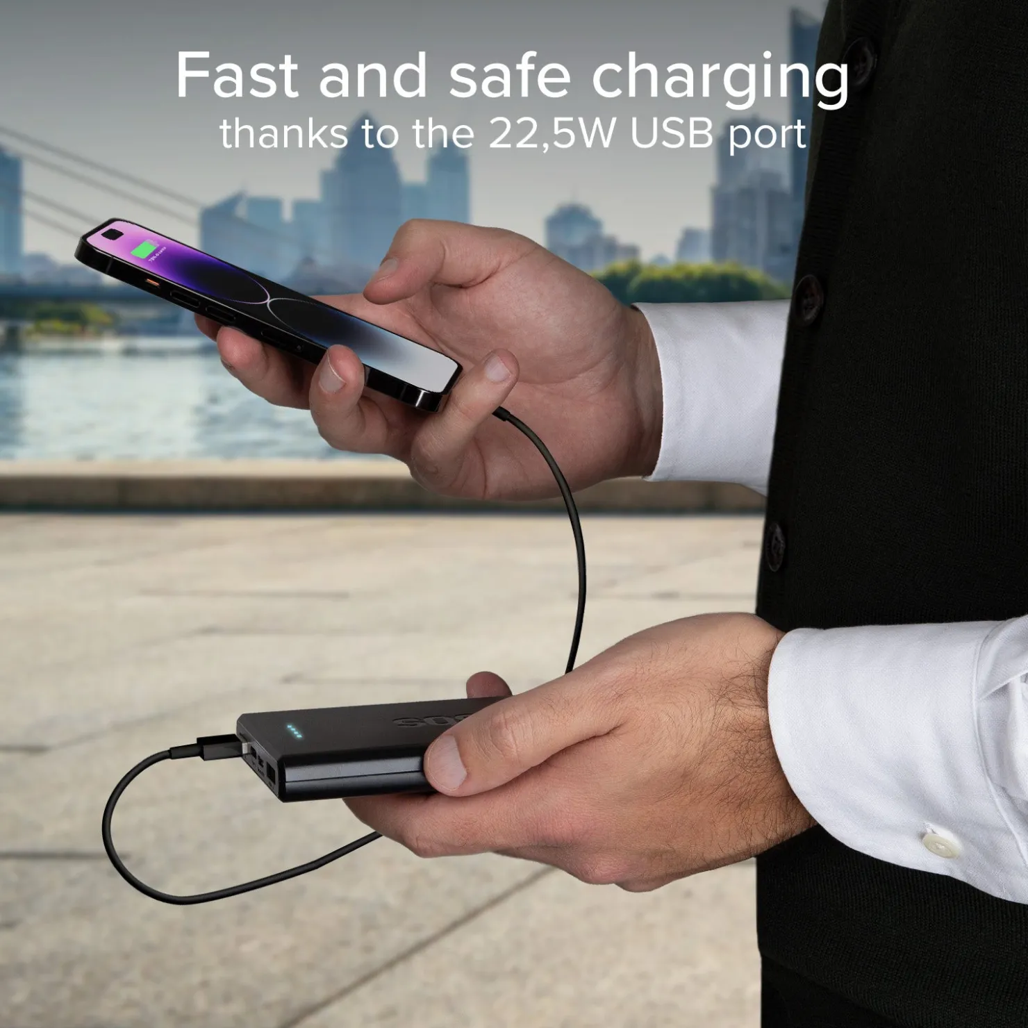 Powerbank mit 10000 mAh mit Power-Delivery-Technologie (PD) über 20W|SBS New