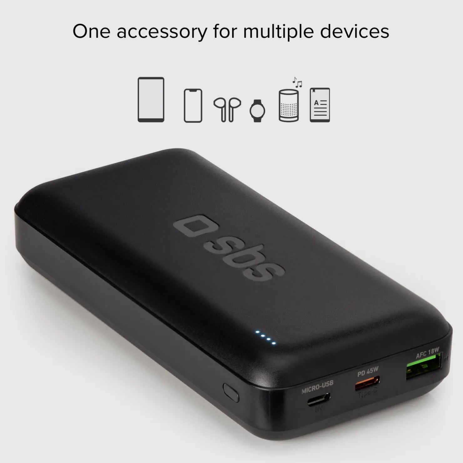 Powerbank mit 20&nbsp;000 mAh und Power Delivery 45&nbsp;W|SBS Best