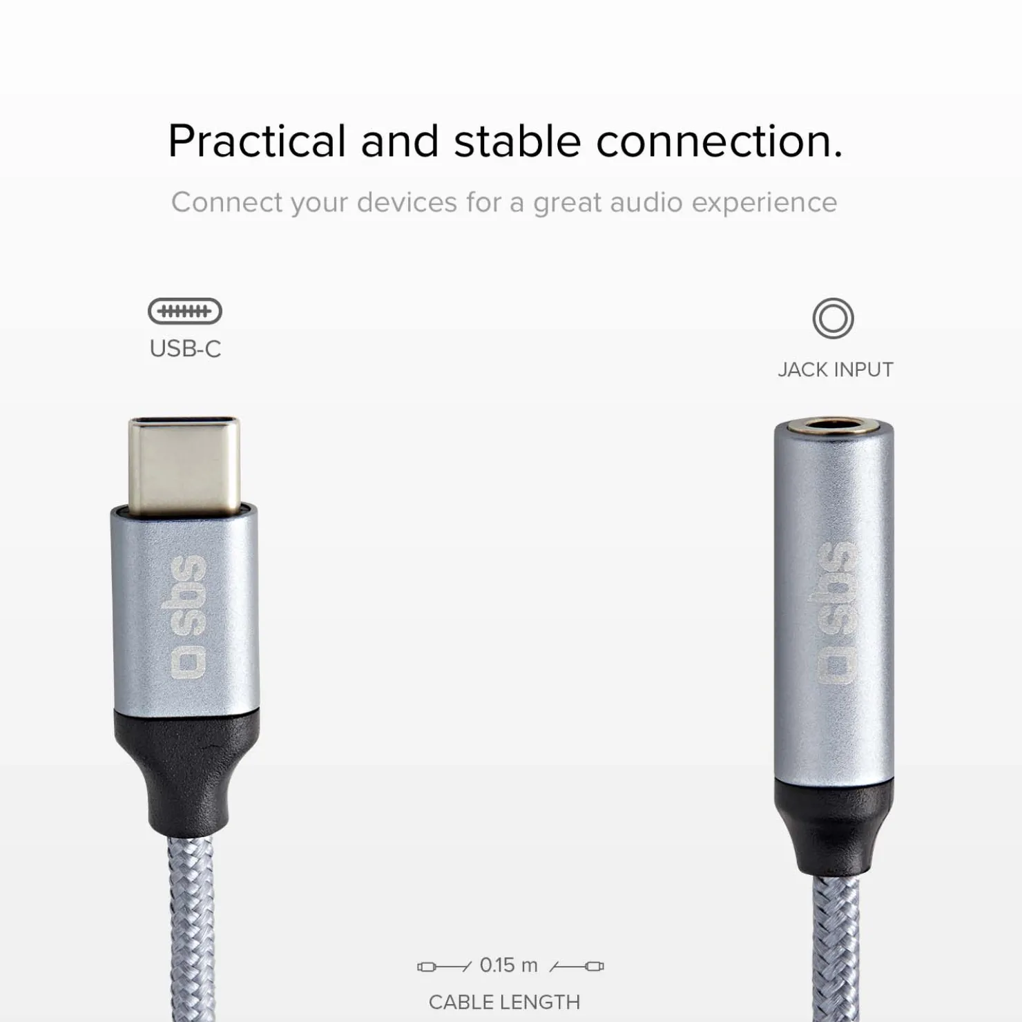 Smartphone-Adapter Typ C Stecker - Buchse|SBS Discount