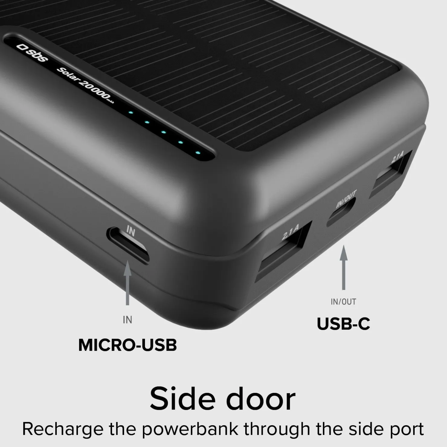 Solar Powerbank 20.000 mAh|SBS Hot