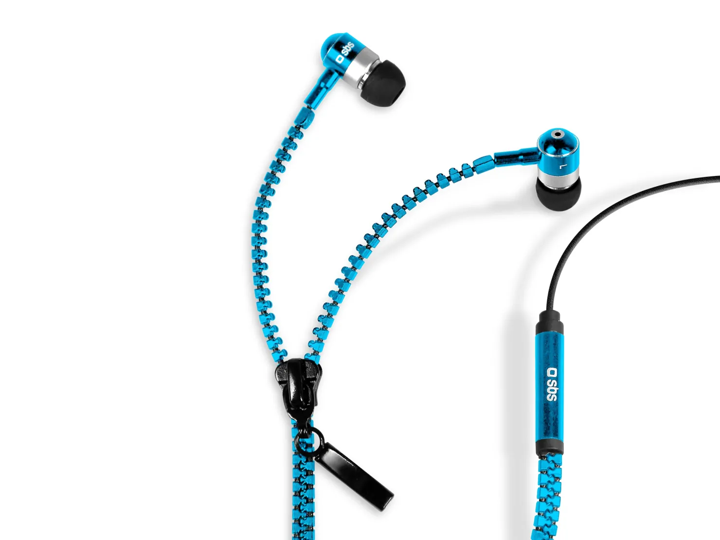 Stereo-Kopfhörer mit Kabel Zip, 3,5 mm Klinkenstecker mit Mikrofon und Antworttaste|SBS Sale