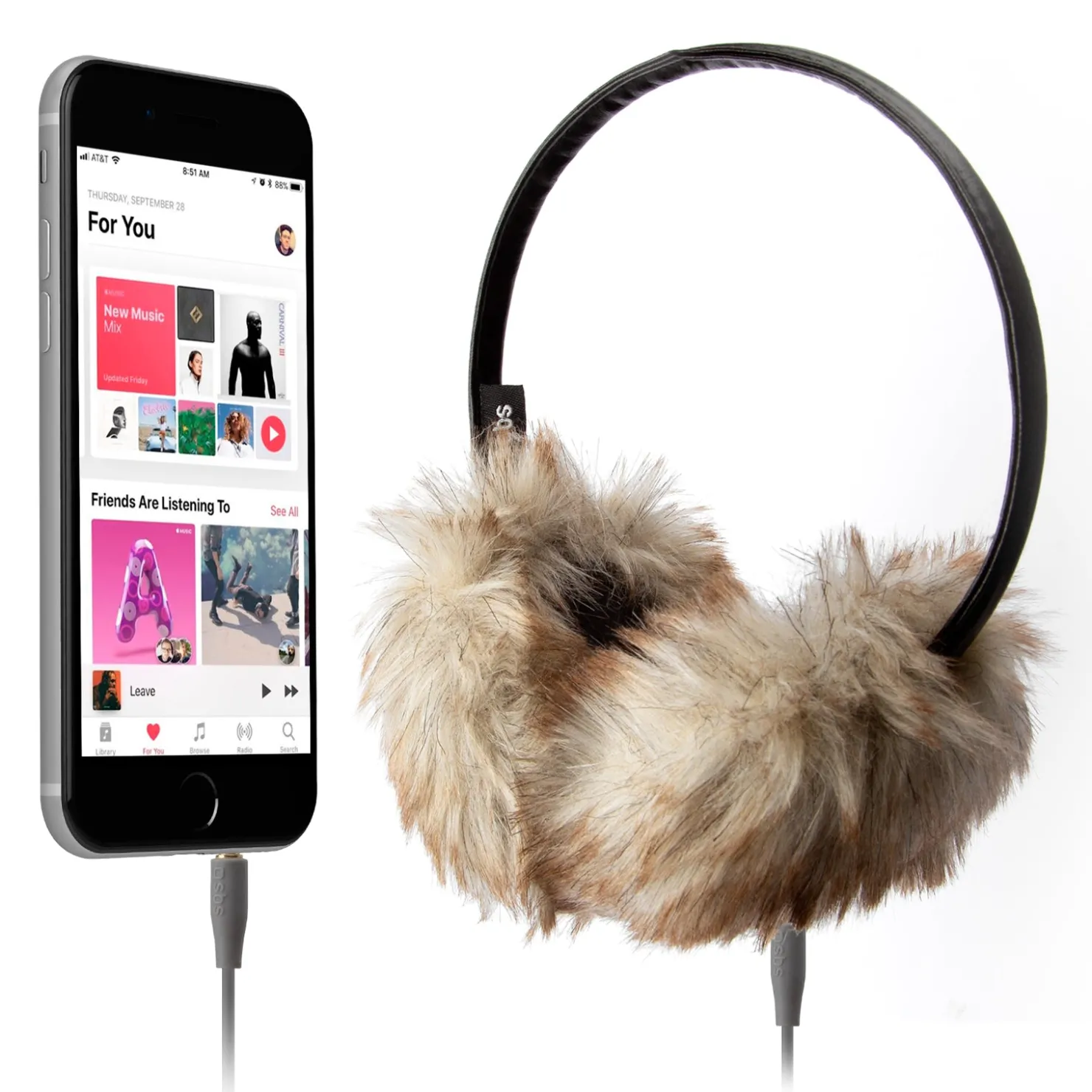 Stereo-Ohrwärmer-Kopfhörer Fur für den Winter|SBS Fashion