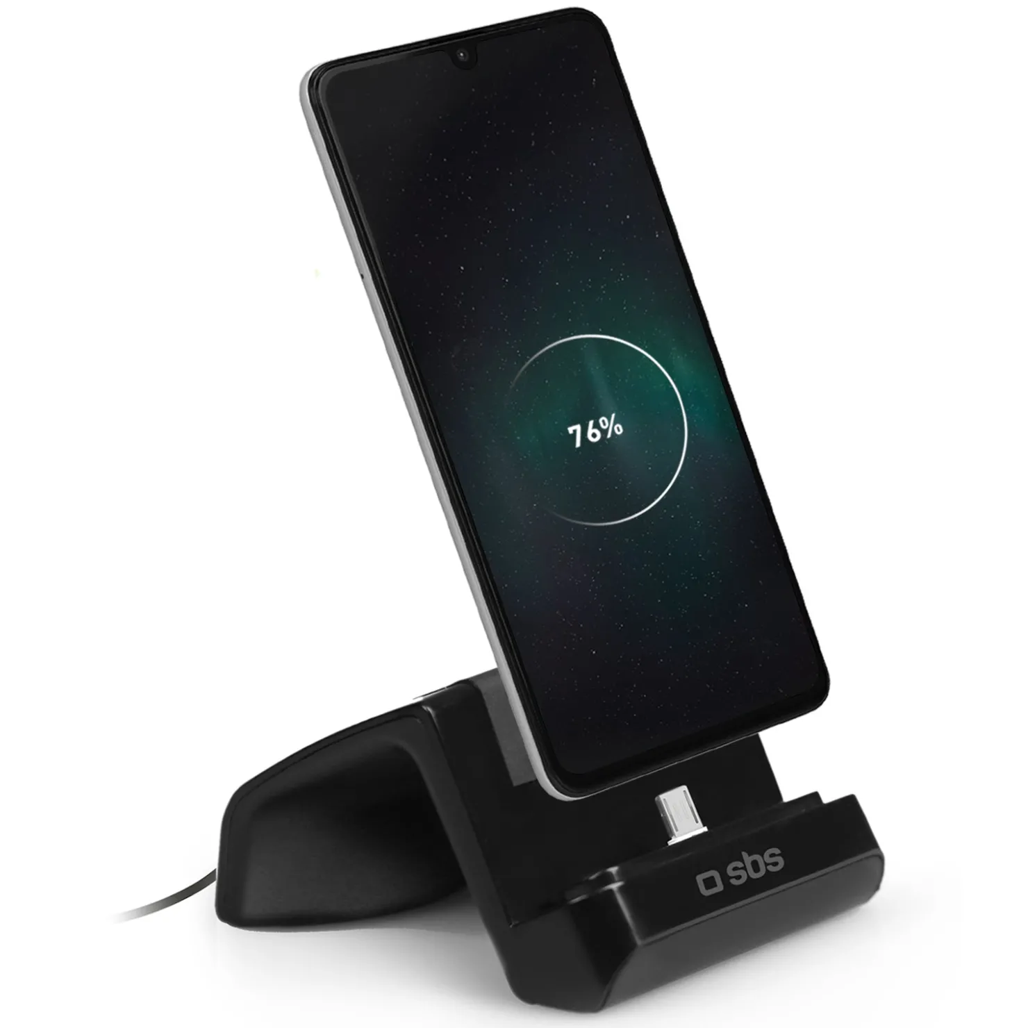 Tischhalterung mit Ladefunktion für iPhone mit Blitzlicht-Anschluss|SBS Best
