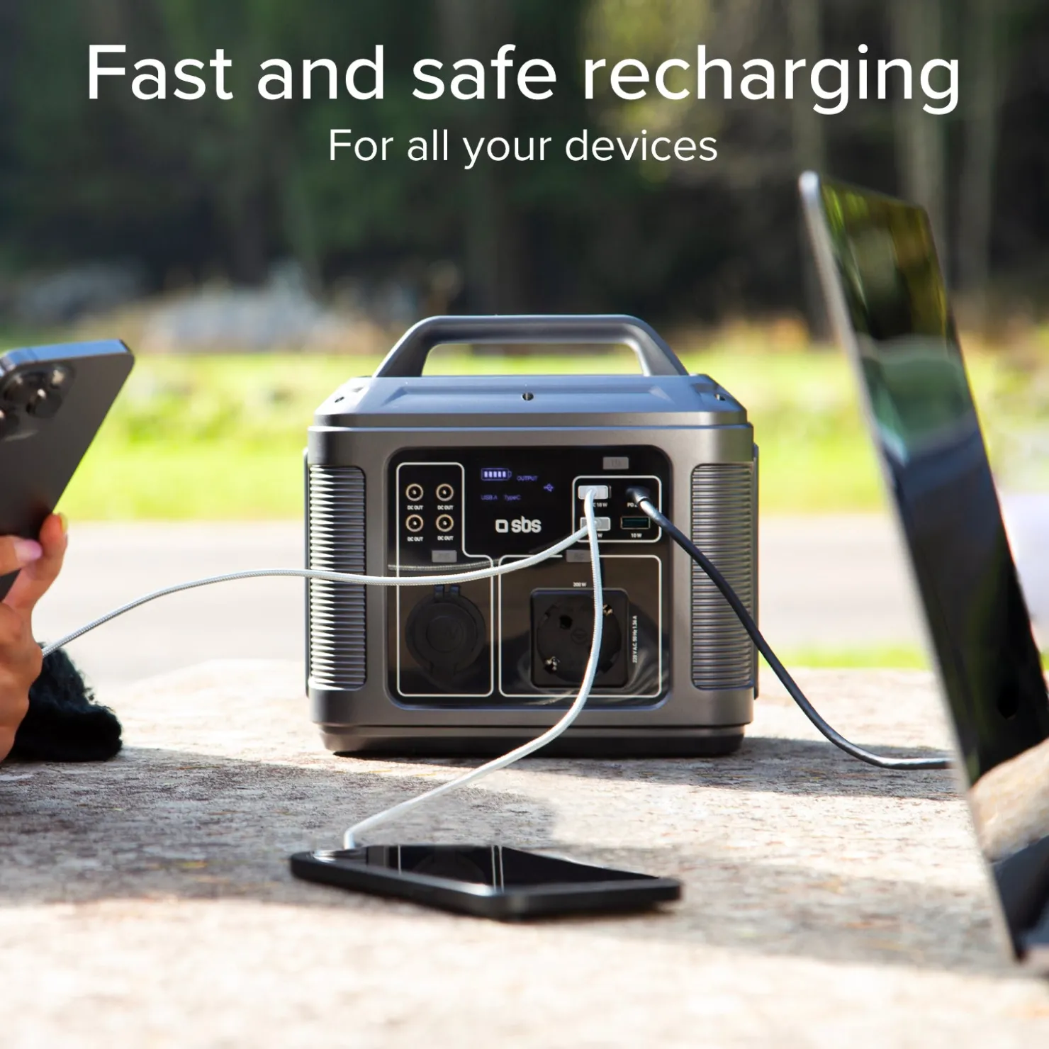 Tragbare Ladestation 64 000 mAh bei 300 Watt Leistung|SBS Online
