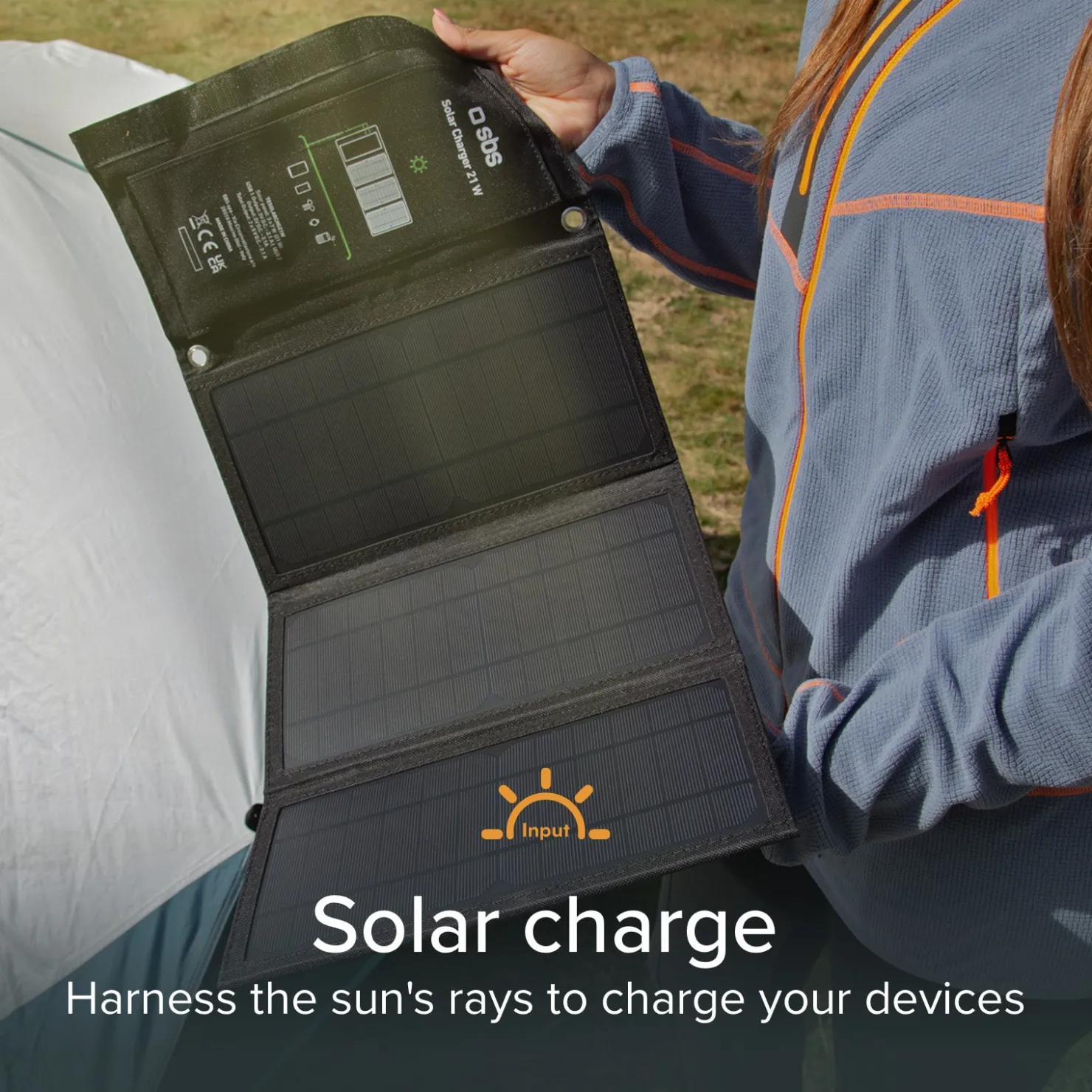 Tragbares Solarladegerät 21 Watt|SBS Outlet