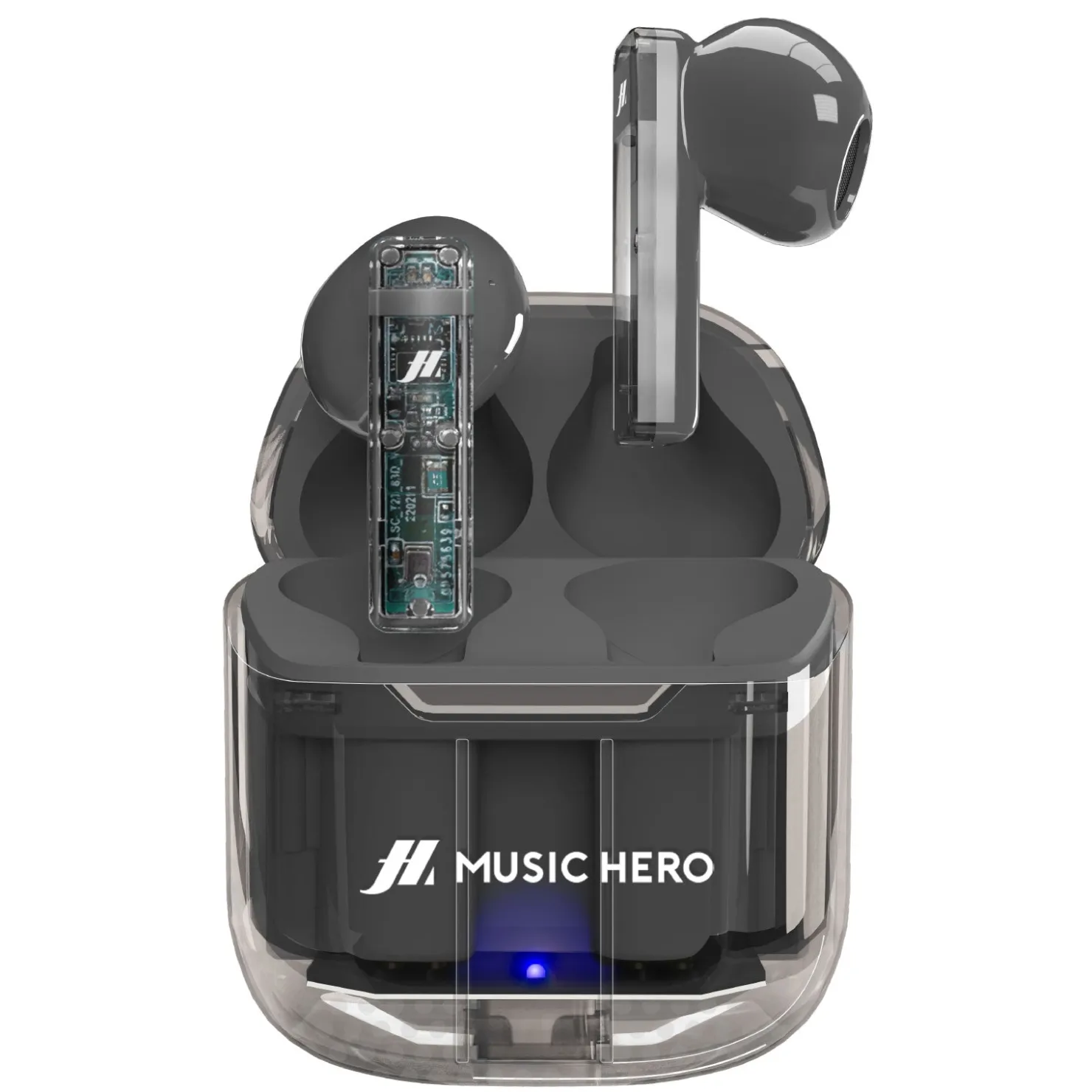 TWS Icy – Ohrhörer mit True-Wireless-Stereo-Technologie und transparentem Design|MH Clearance