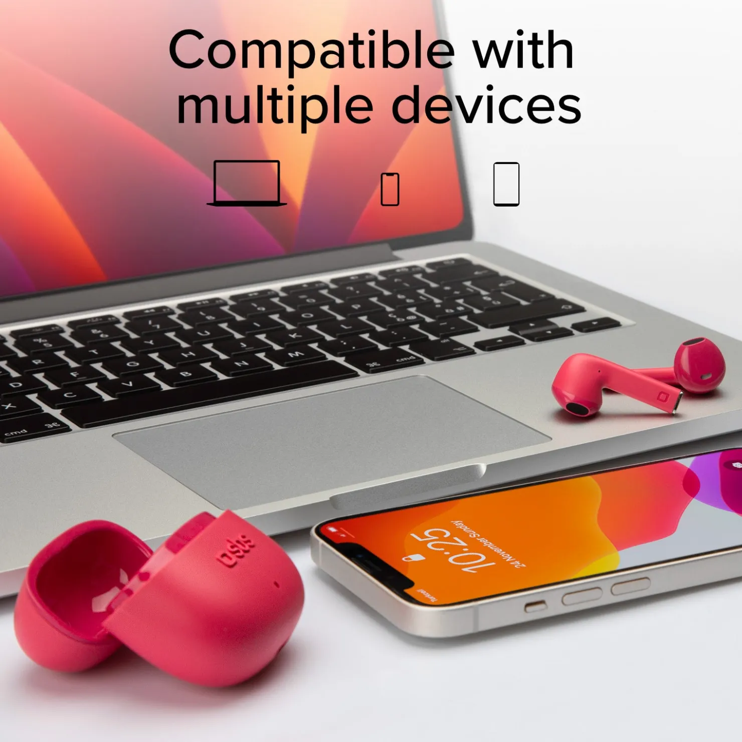 TWS One Color – kabellose Ohrhörer mit True-Wireless-Stereo-Technologie|SBS Fashion