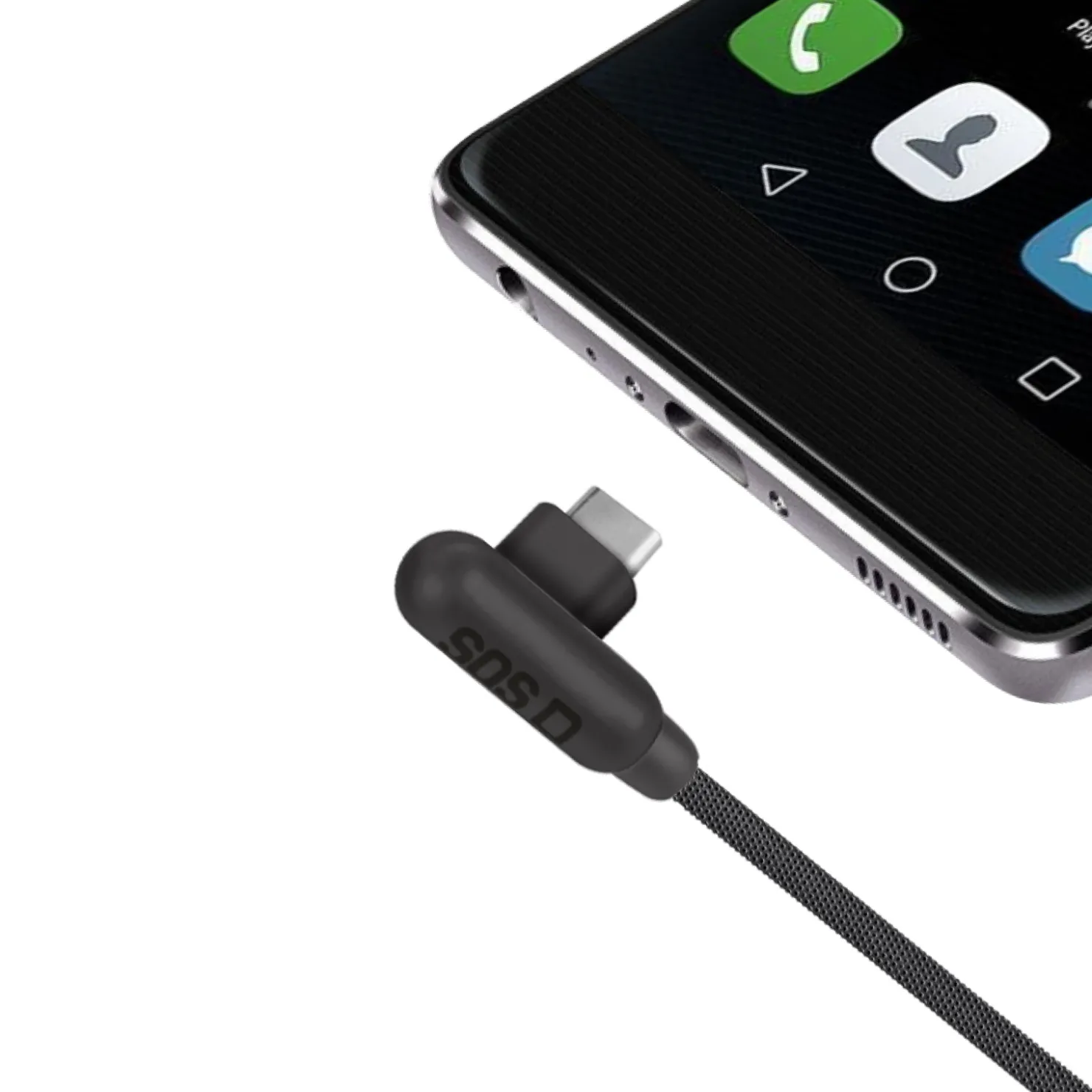 Typ-C-Kabel mit 90°-Anschlüssen|SBS Fashion