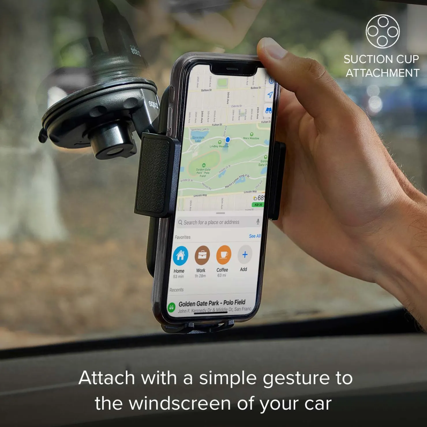 Universalhalterung für Autos für Smartphone bis zu 5,5"|SBS Fashion