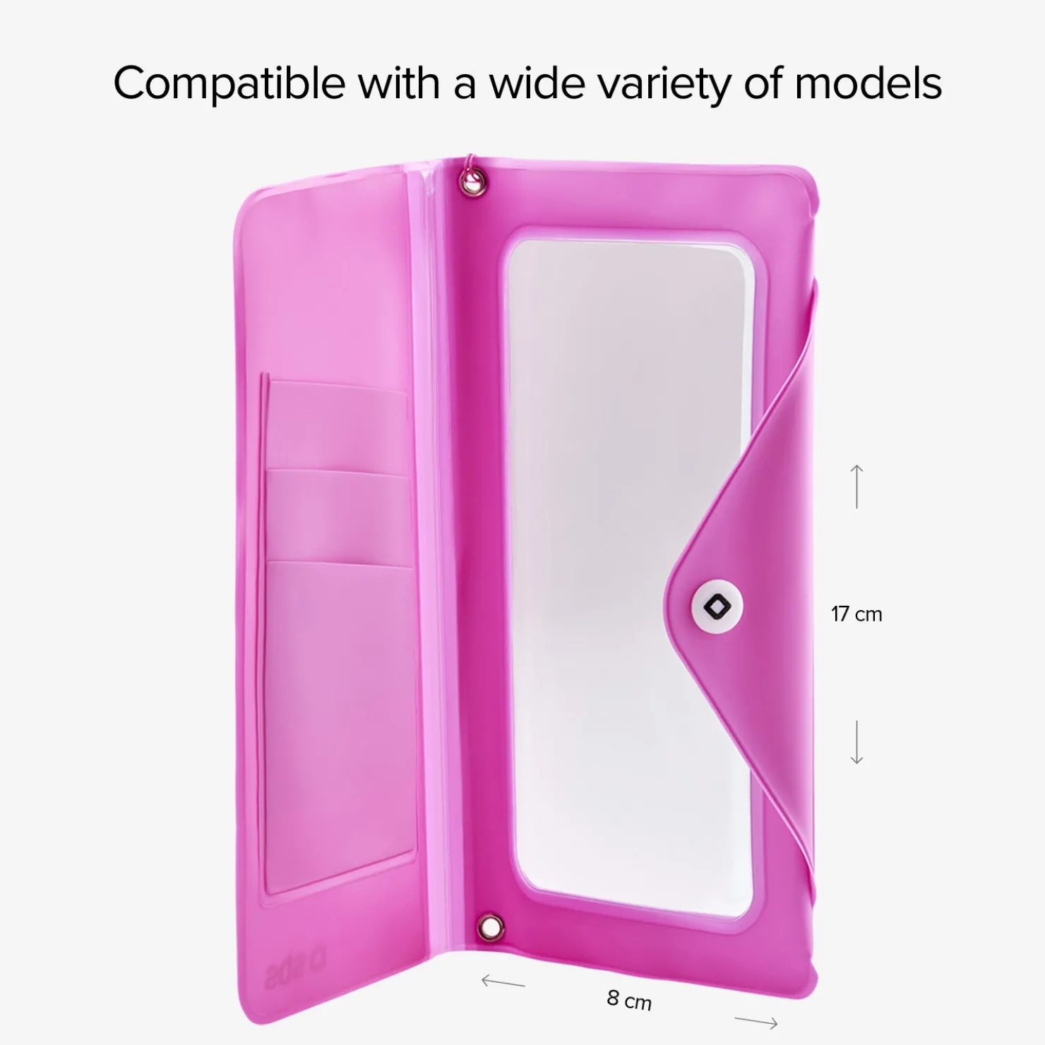 Universelle aufklappbare Smartphone-Tasche, transparent und spritzwassergeschützt|SBS Clearance