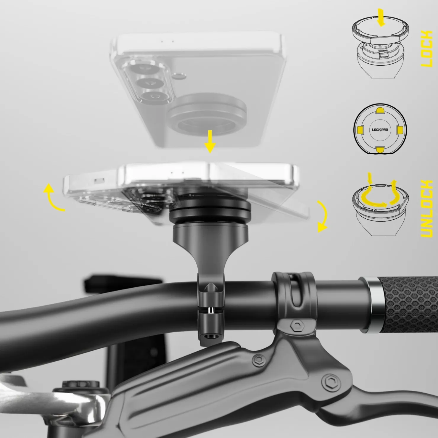 Universelle Lock-Pro-Handyhalterung für Fahrräder und Roller|SBS Online