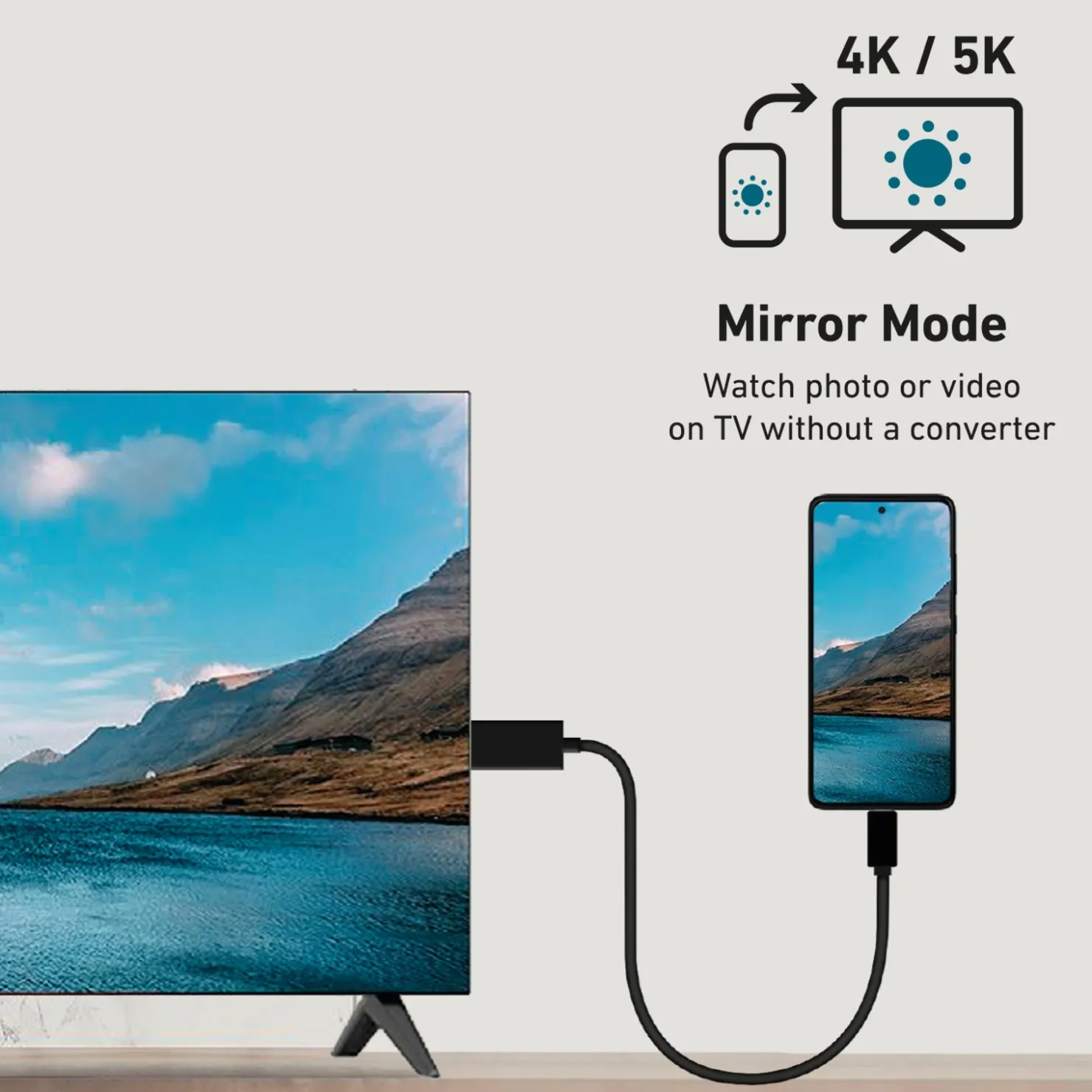 USB-C - HDMI-Kabel für 4K/5K-Videowiedergabe|SBS Clearance