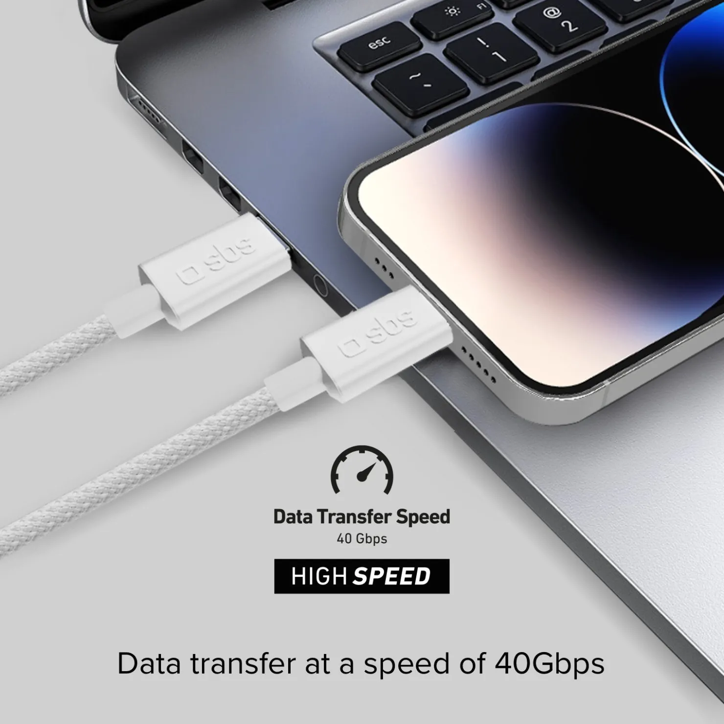 USB-C – USB-C 4.0 Kabel mit 240 W-Leistung|SBS Hot