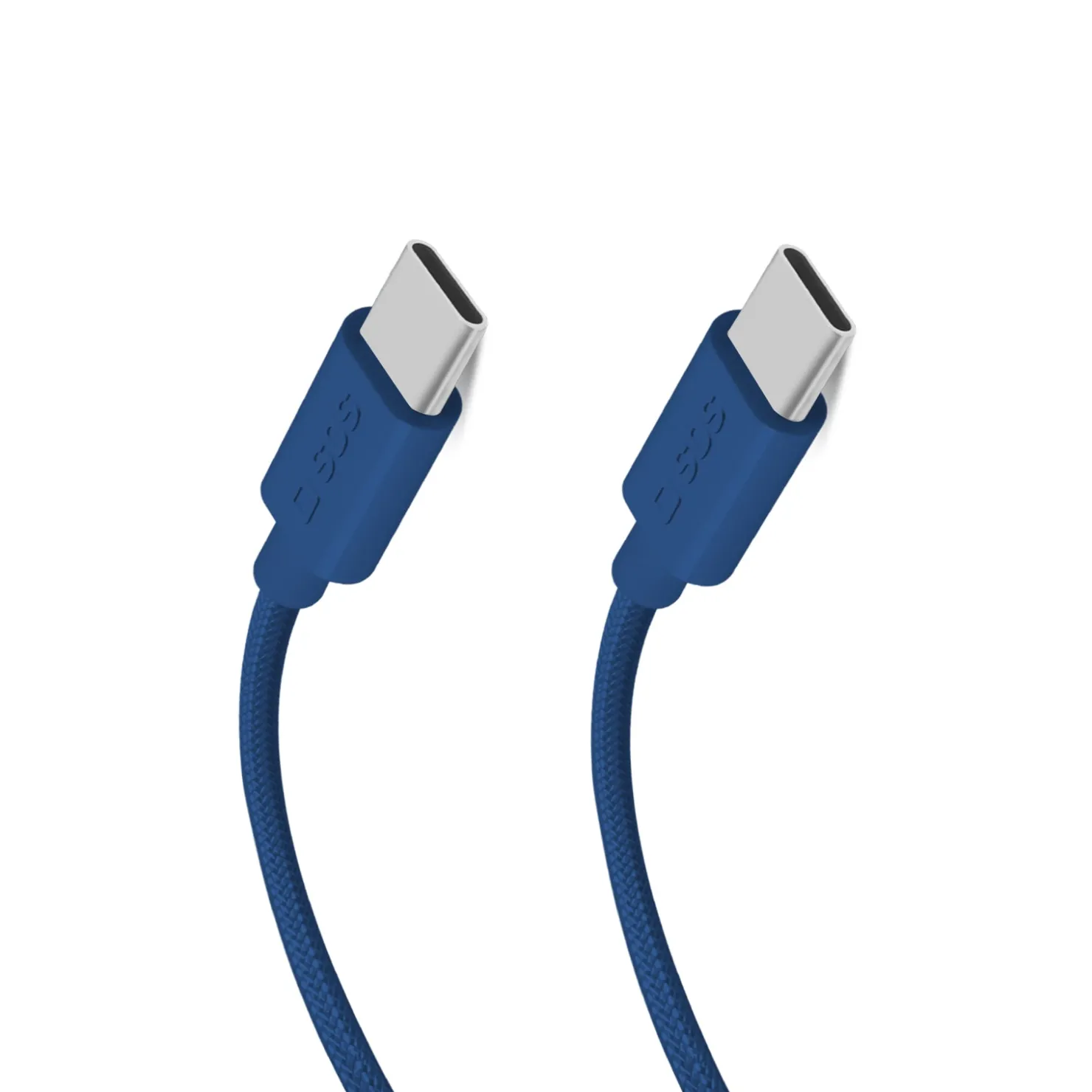 USB-C - USB-C-Textilkabel mit Kabelhalter, 1,5 Meter|SBS Outlet