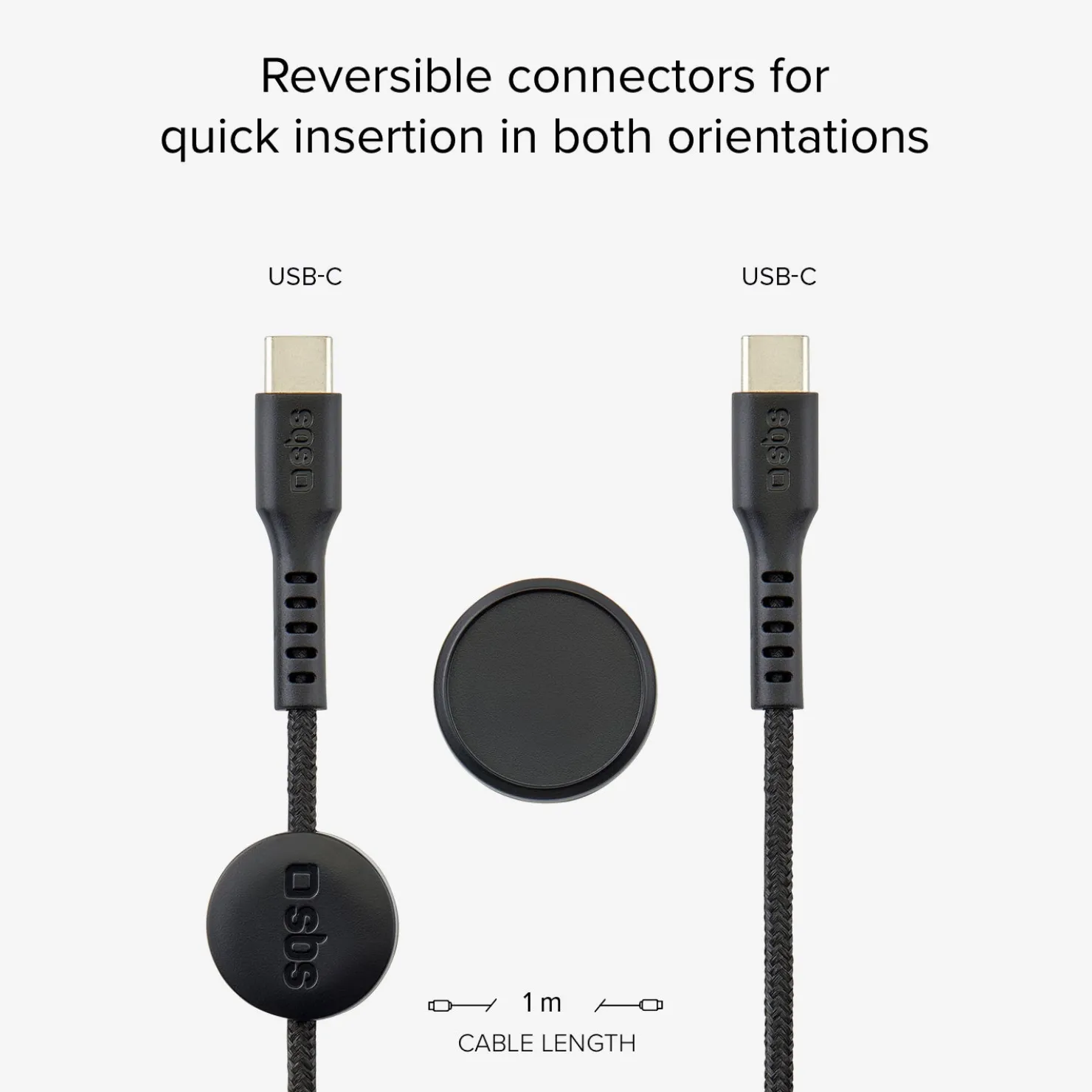 USB-C auf USB-C Kabel mit Magnethalterung|SBS Hot