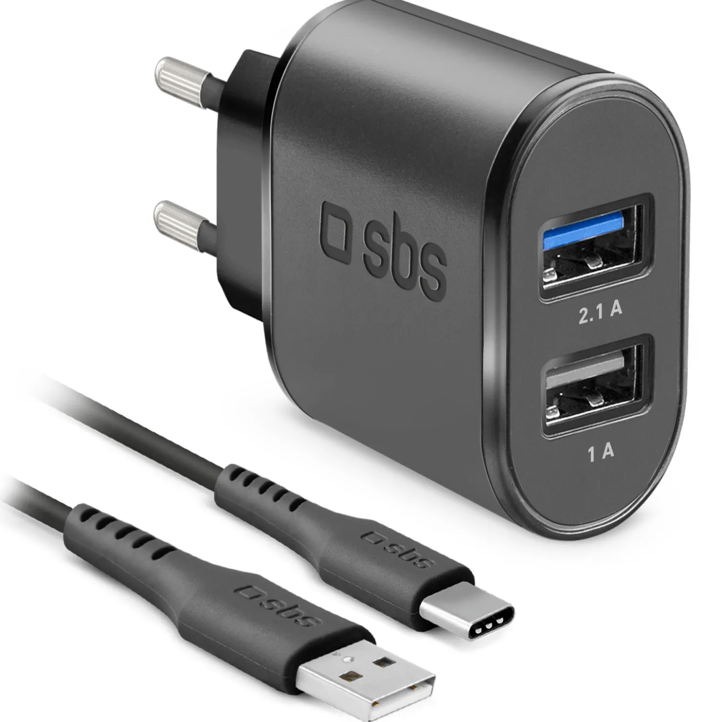 USB-Reiseladeset mit Type-C-Kabel|SBS Hot