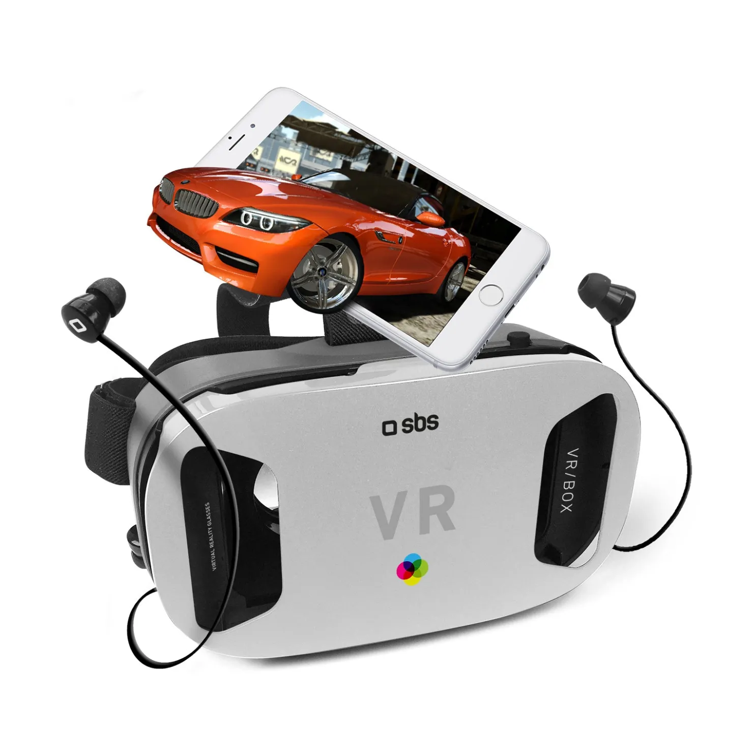 Virtual Reality Viewer mit Kopfhörern|SBS Online