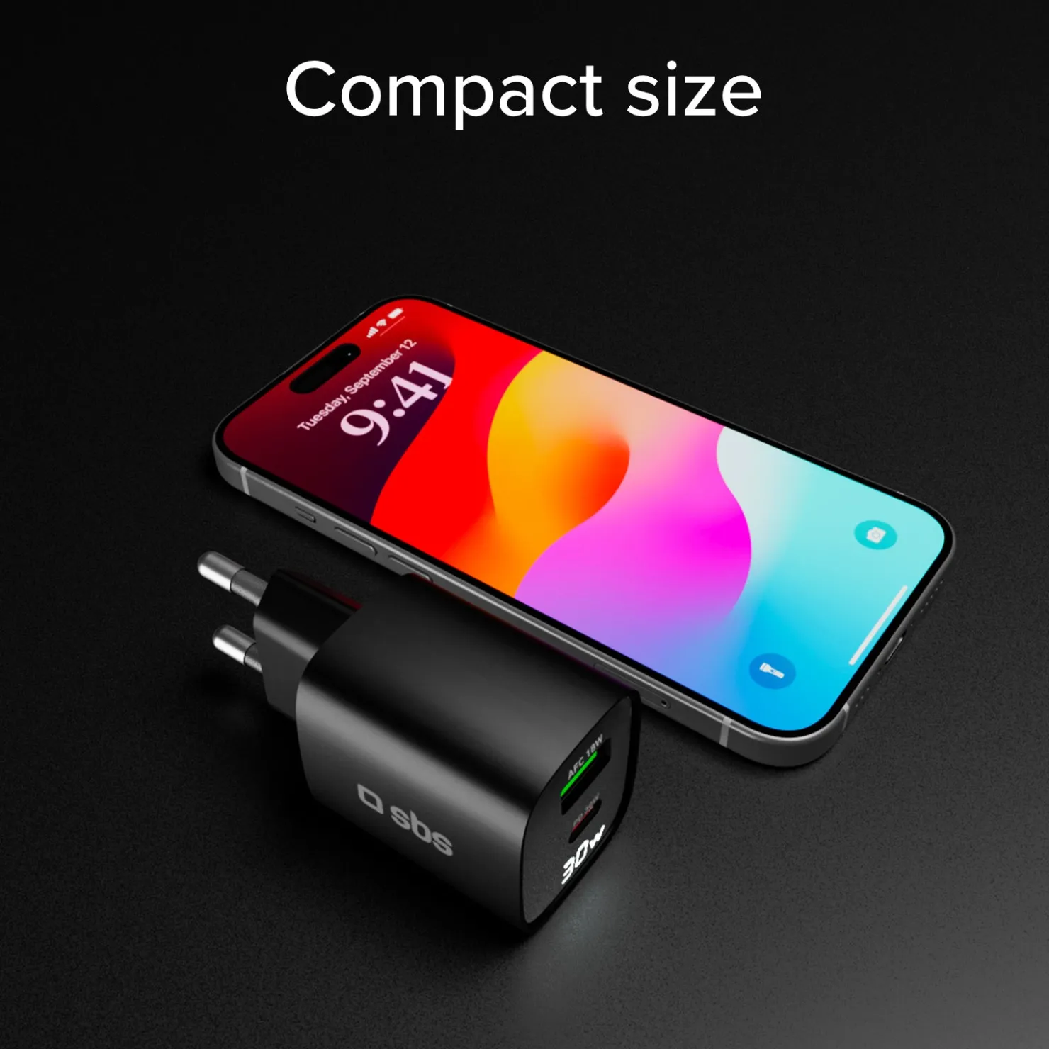 Wandladegerät mit LCD-Bildschirm, 1 USB-C-PD-30W-Ausgang, 1 USB-A-18W-Ausgang|SBS Fashion