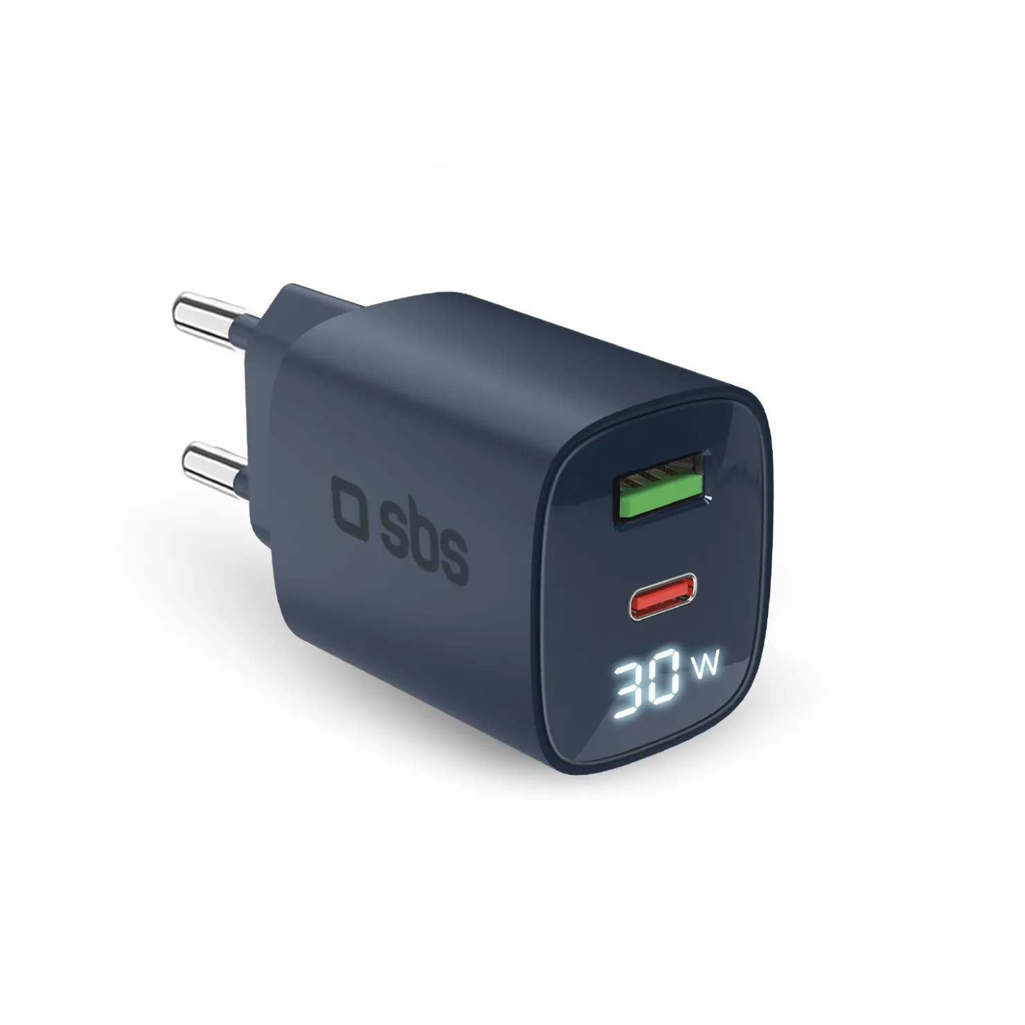 Wandladegerät mit LCD-Bildschirm, 1 USB-C-PD-30W-Ausgang, 1 USB-A-18W-Ausgang|SBS Fashion