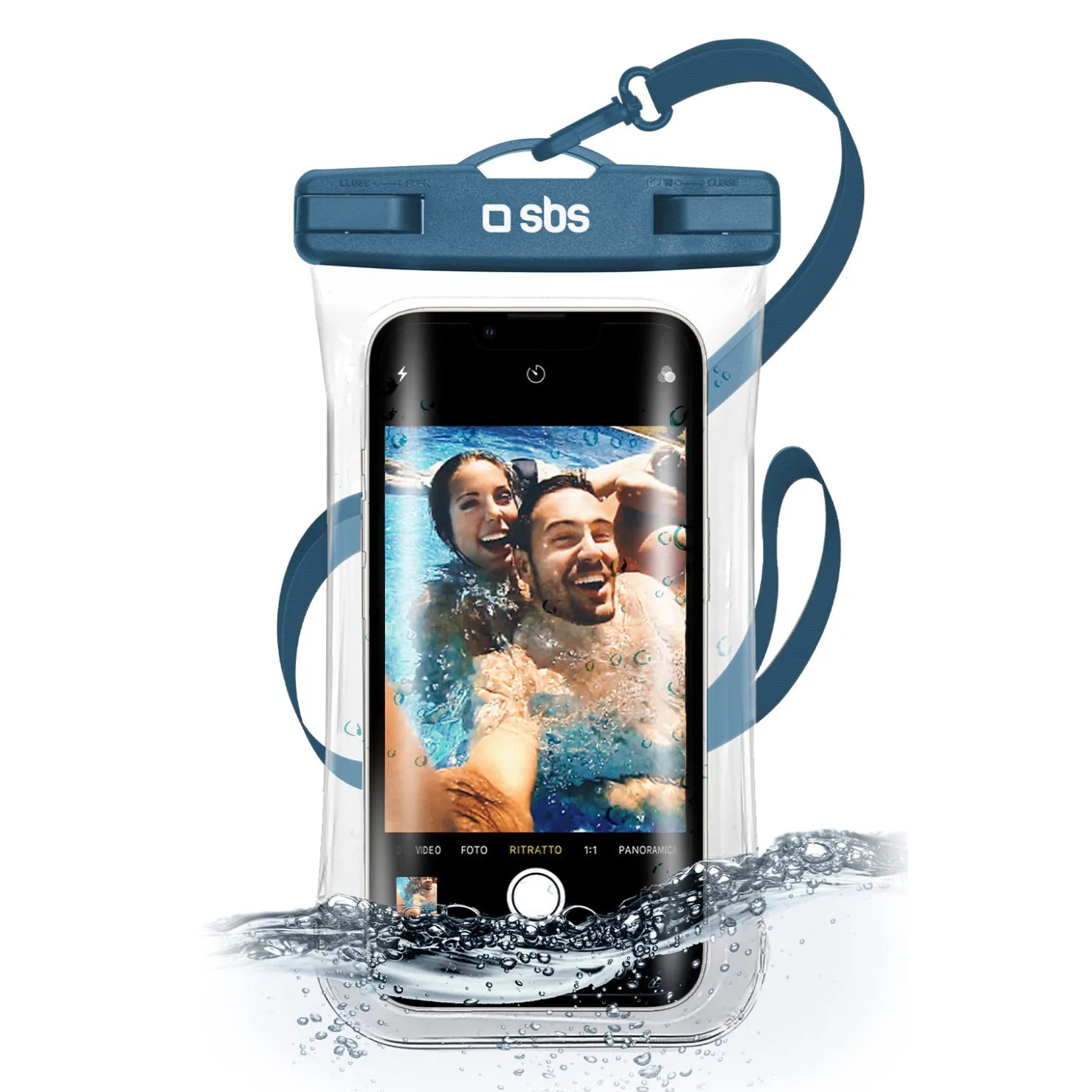 Wasserdichtes Etui mit Selfie-Griff, universell für Smartphones bis zu 6,8 Zoll|SBS Discount